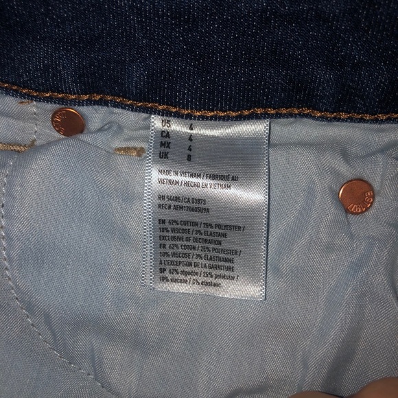 American Eagle zippered Jean skirt size 4 - Picture 4 of 4